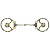 Western Horse Bit - SNAFFLE with Copper Details, 125 mm
