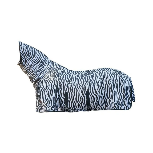Mesh Fly Rug with Full Neck Cover - Zebra 24