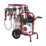 Milking Unit for Two Cows with Oil Turbo Pump and 40 L Stainless Steel Milk Can
